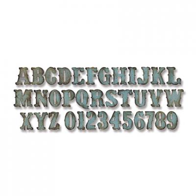 Sizzix Bigz Die -  Vintage Market Alphabet